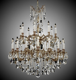 Bellagio 24 Light Chandelier in Polished Brass w/Umber Inlay (183|CH9825-O-01G-ST)