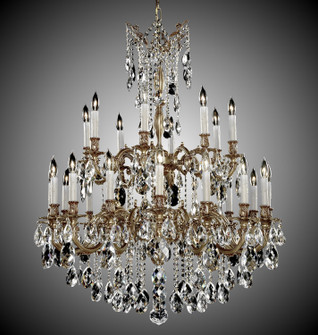 Bellagio 24 Light Chandelier in Antique Black Glossy (183|CH9825-O-02G-PI)