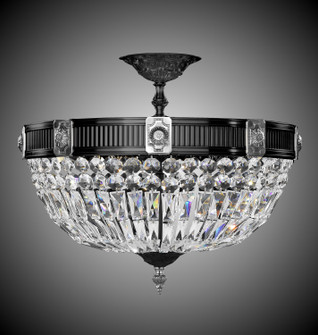 Finisterra Nine Light Semi Flush Mount in Antique Silver (183|FM2153-P-10G)