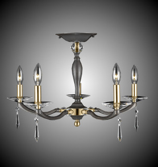 Kensington Five Light Flush Mount in Polished Nickel (183|FM5333-SP-38G-ST)