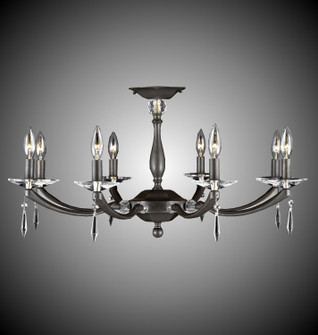 Kensington Eight Light Flush Mount in Polished Brass (183|FM5336-SP-32G-ST)