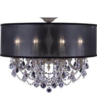 Llydia Eight Light Semi Flush Mount in French Gold Glossy (183|FM6541-ALN-03G-PI-HL)