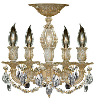 Rosetta Five Light Flush Mount in French Gold Glossy (183|FM9501-ATK-03G)