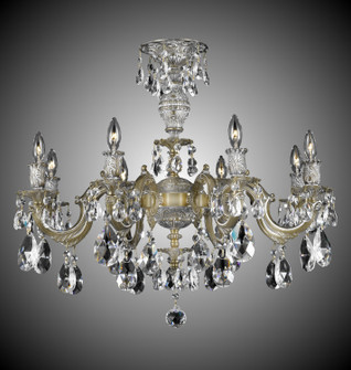 Marlena Eight Light Flush Mount in Antique Silver (183|FM9744-A-10G)