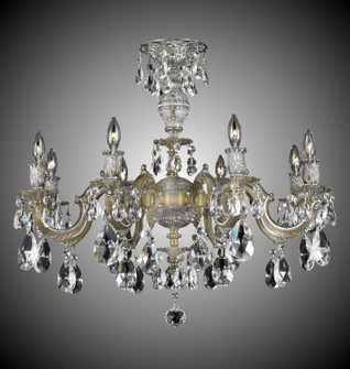 Marlena Eight Light Flush Mount in Silver (183|FM9744-ATK-08G)