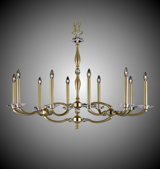 Kensington Ten Light Island Pendant in Polished Brass w/ Old Brass Accents (183|IL5346-32G-36G-ST)