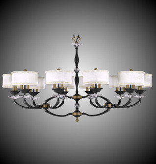 Kensington 20 Light Island Pendant in Old Brass w/Polished Brass Accents (183|IL5448-36G-32G-ST-GL)