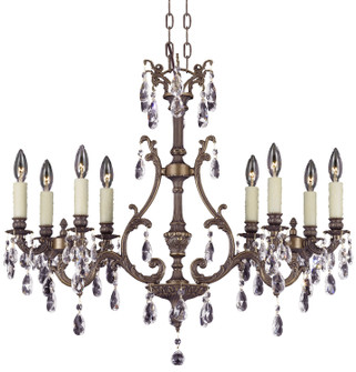 Chateau Eight Light Island Pendant in Antique White Glossy (183|IL9671-2-O-04G-ST)