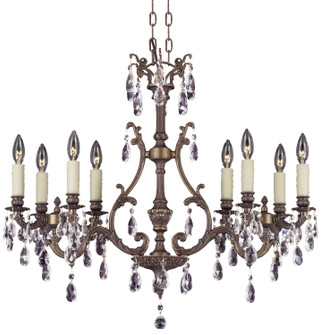 Chateau Eight Light Island Pendant in Aged Bronze satin (183|IL9671-2-OLN-13S-ST)