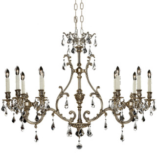 Chateau Ten Light Island Pendant in Polished Brass w/Umber Inlay (183|IL9672-2-O-01G-PI)