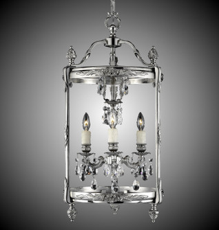 Lantern Three Light Lantern in Silver (183|LT2213-ATK-08G-ST)