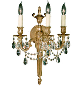 Wall Sconces Three Light Wall Sconce in Polished Brass w/Umber Inlay (183|WS2113-A-01G-PI)