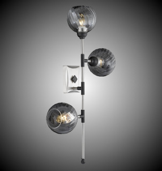 Magro Three Light Wall Sconce in Pewter w/Polished Nickel Accents (183|WS3360-3-37G-38G)