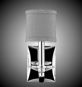 Kensington One Light Wall Sconce in Pewter w/Polished Nickel Accents (183|WS5481-37G-38G-ST-GL)