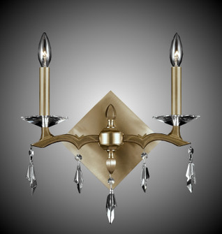 Kaya Two Light Wall Sconce in Polished Brass w/ Old Brass Accents (183|WS5512-G-32G-36G-ST)