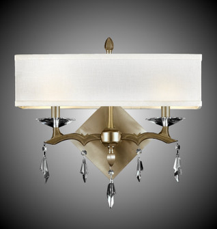 Kaya Two Light Wall Sconce in Old Bronze Satin w/Pewter Accents (183|WS5661-G-35S-37G-ST-GL)