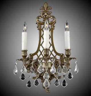 Wall Sconce Three Light Wall Sconce in Polished Brass w/Black Inlay (183|WS9455-A-12G-ST)