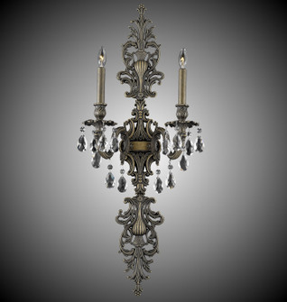 Wall Sconce Two Light Wall Sconce in Polished Brass w/Black Inlay (183|WS9488-U-12G-ST)
