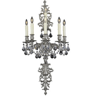 Wall Sconce Six Light Wall Sconce in Silver (183|WS9491-A-08G-ST)