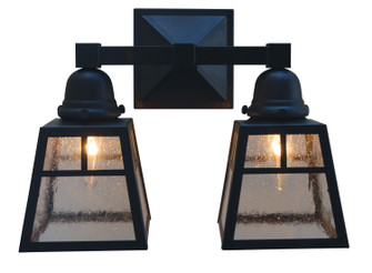 A-Line Two Light Wall Sconce in Satin Black (37|AS-2TRM-BK)