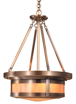 Berkeley Four Light Pendant in Antique Brass (37|BCMH-20GW-AB)