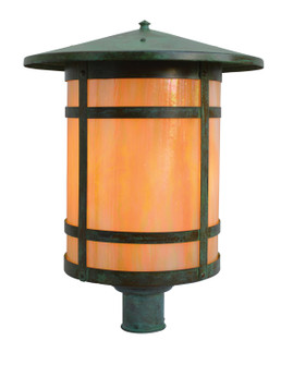 Berkeley One Light Post Mount in Rustic Brown (37|BP-17LWO-RB)