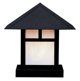 Evergreen One Light Column Mount in Satin Black (37|EC-12PFCS-BK)