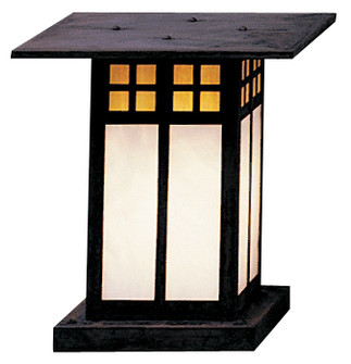 Glasgow One Light Column Mount in Mission Brown (37|GC-9GWC-MB)