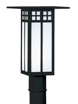 Glasgow One Light Post Mount in Satin Black (37|GP-9LWO-BK)