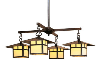 Monterey Four Light Chandelier in Rustic Brown (37|MCH-12/4TCR-RB)