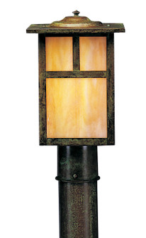 Mission One Light Outdoor Post Lamp in Verdigris Patina (37|MP-7TGW-VP)