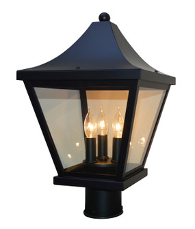 Nantes Three Light Post Mount in Mission Brown (37|NAP-10CLR-MB)