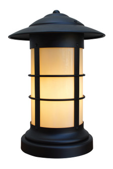 Newport One Light Column Mount in Satin Black (37|NC-9LOF-BK)