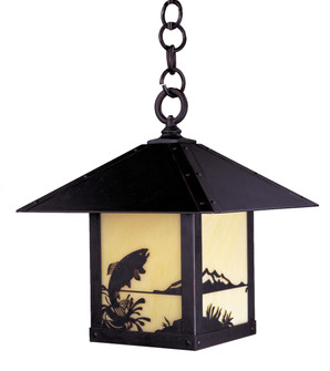 Timber Ridge One Light Pendant in Slate (37|TRH-9AROF-S)