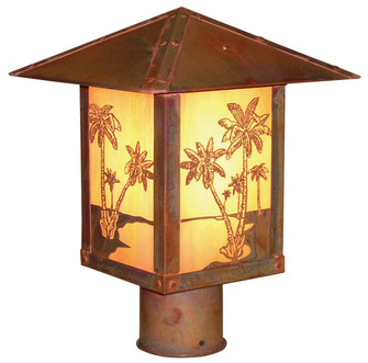 Timber Ridge One Light Post Mount in Rustic Brown (37|TRP-16ARRM-RB)