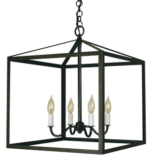 Vintage Four Light Pendant in Mission Brown (37|VIH-18-MB)