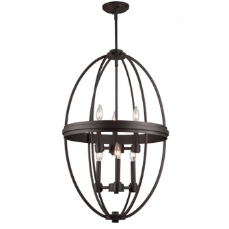 Roxbury Six Light Chandelier in Oil Rubbed Bronze (78|AC10696OB)