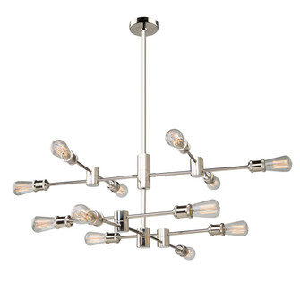 Tribeca 12 Light Chandelier in Polished Nickel (78|AC10782PN)