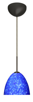 Sasha One Light Pendant in Bronze (74|1BC-757286-HAL-BR)