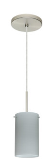 Stilo One Light Pendant in Satin Nickel (74|1BT-4404KR-LED-SN)