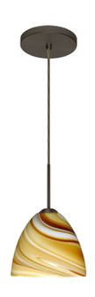 Sasha One Light Pendant in Bronze (74|1BT-7572HN-LED-BR)