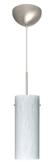 Stilo One Light Pendant in Satin Nickel (74|1JC-412319-LED-SN)