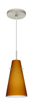 Cierro One Light Pendant in Satin Nickel (74|1JT-412480-LED-SN)