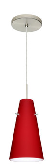 Cierro One Light Pendant in Satin Nickel (74|1JT-4124RM-LED-SN)