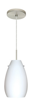Pera One Light Pendant in Satin Nickel (74|1JT-412607-LED-SN)