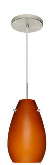 Pera One Light Pendant in Satin Nickel (74|1JT-412680-LED-SN)