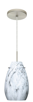 Pera One Light Pendant in Satin Nickel (74|1JT-4126MG-LED-SN)