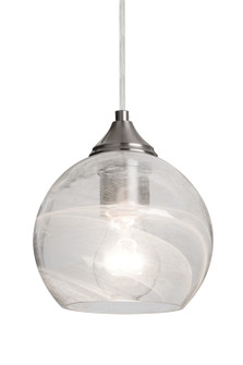 Jilly One Light Pendant in Satin Nickel (74|1JT-JILLYCL-SN)