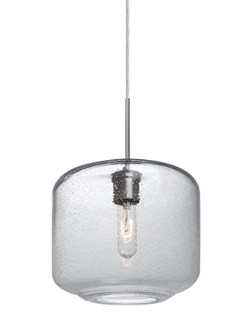 Niles One Light Pendant in Satin Nickel (74|1JT-NILES10CL-SN)