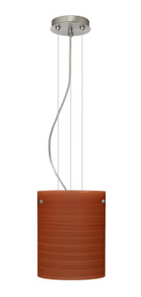 Tamburo One Light Pendant in Satin Nickel (74|1KG-4006CH-LED-SN)